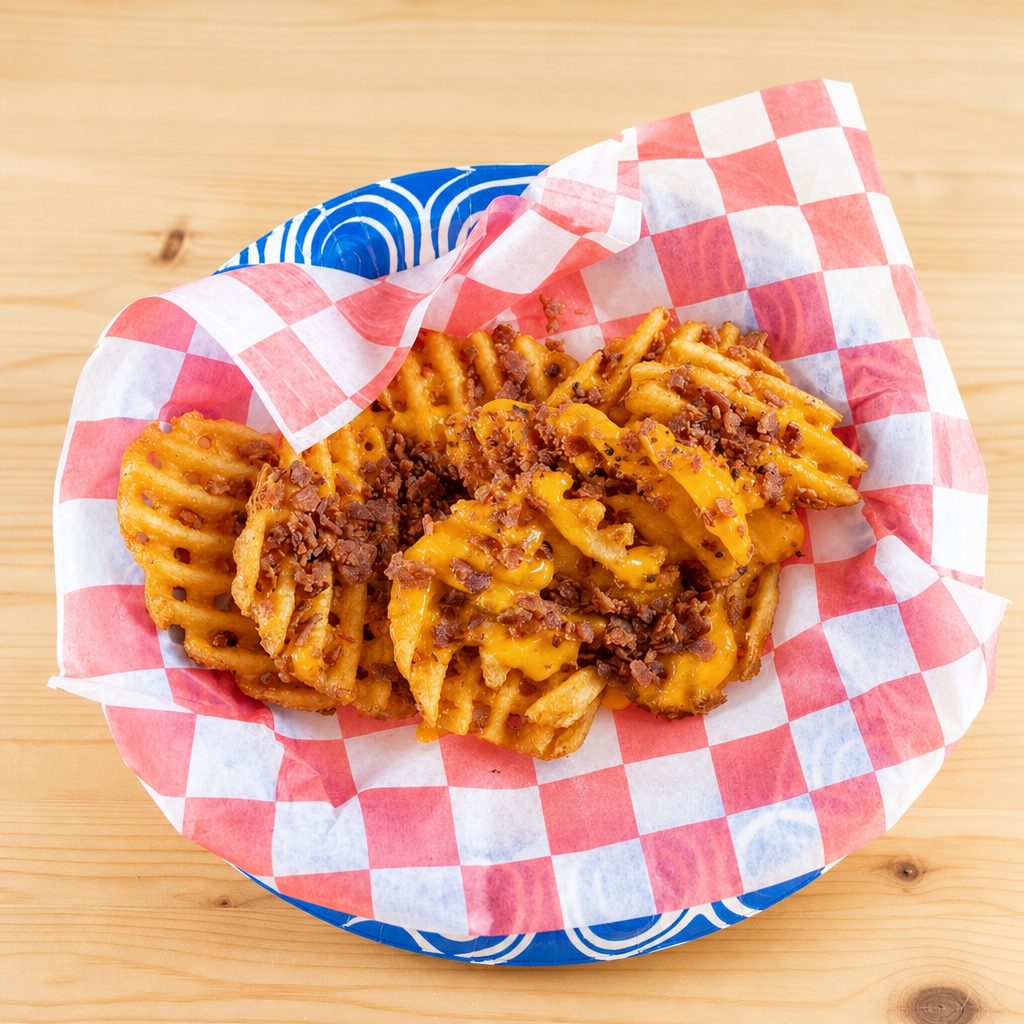 Bacon/Cheddar Waffle Fries..