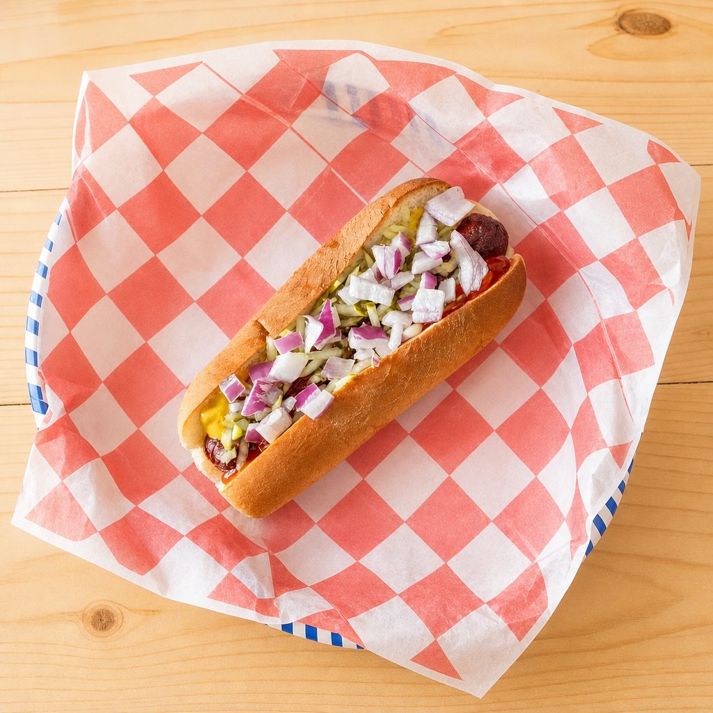 Beef Hot Dog.