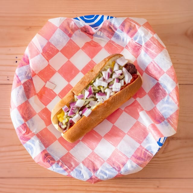 Beef Hot Dog.